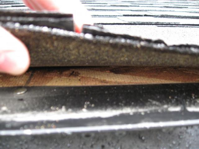 Roofing Underlayment Is Not Visible on Meridian Home Inspection