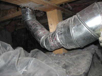 Improper Dryer Vent Line