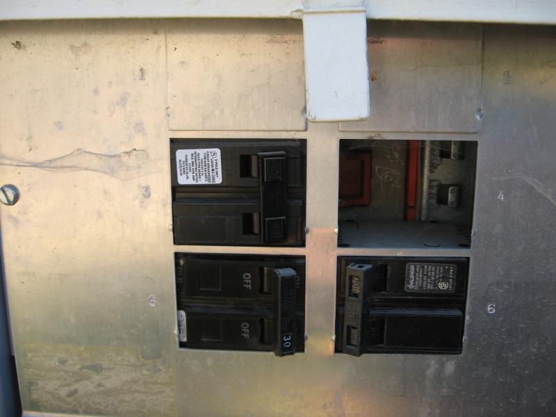 Open Knockouts in Electrical Panel