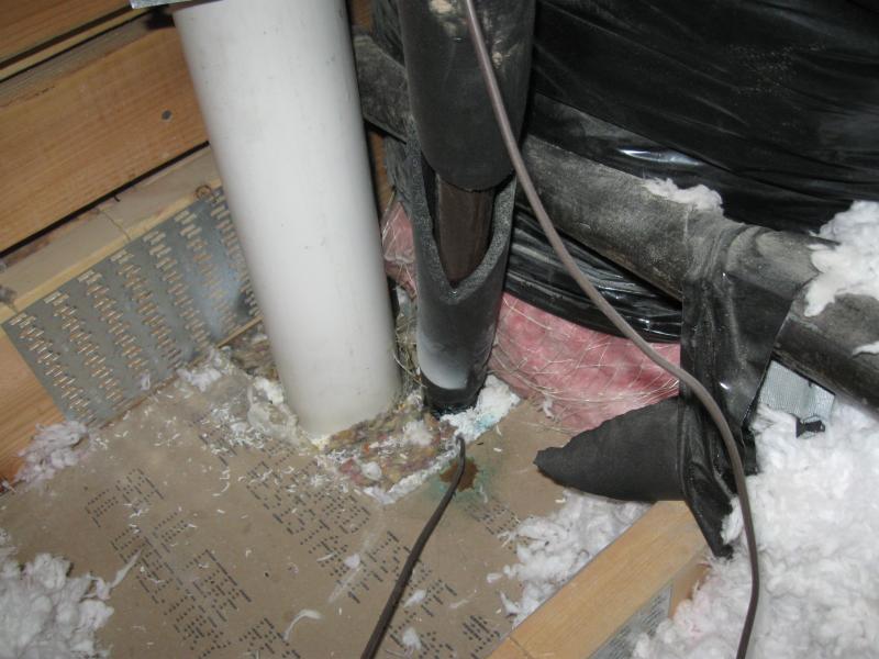 High Efficient Furnace Leaking Water into Boise Idaho Attic 